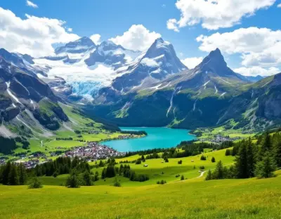 Montage of Top of Switzerland destinations featuring Jungfraujoch and Lucerne